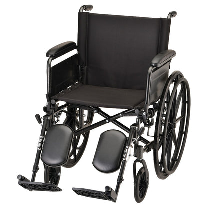 Hammertone Wheelchair - Lightweight With Flip Back Full Arms - Swing Away Footrest & Elevating Legrest