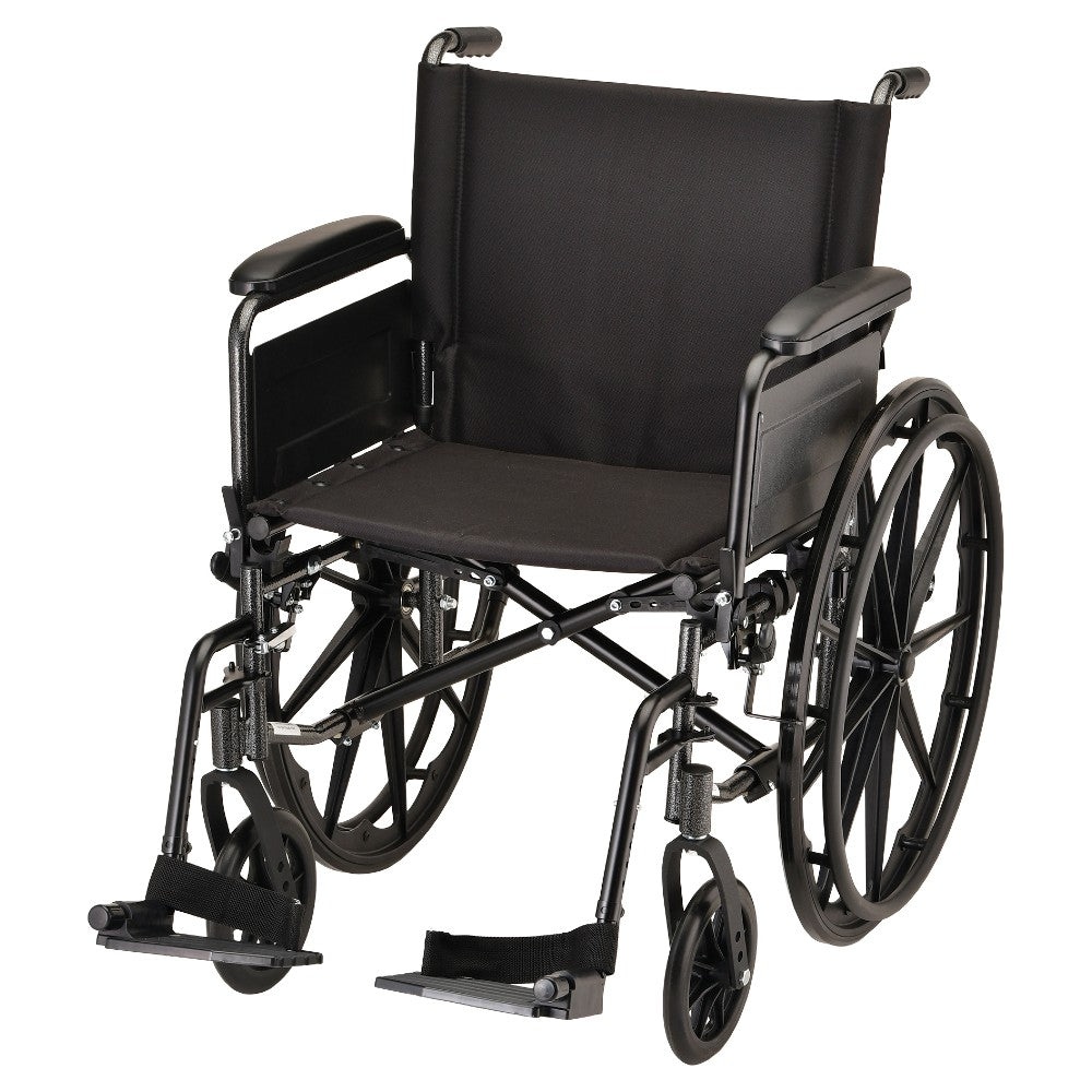 Hammertone Wheelchair - Lightweight With Flip Back Full Arms - Swing Away Footrest & Elevating Legrest