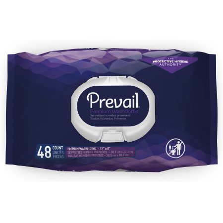 Personal Cleansing Wipe Prevail Soft Pack Scented 48 Count