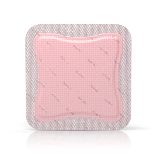 Allevyn Ag Gentle Border Silver Foam Dressing 7 x 7 Inch Sterile Square