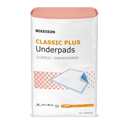 Underpad McKesson Classic Plus Fluff / Polymer Light Absorbency