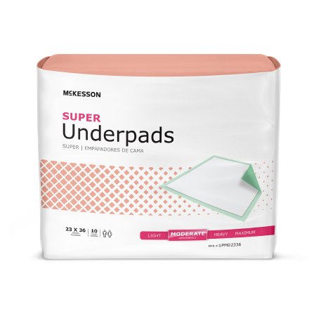 Underpad McKesson Super Fluff / Polymer Moderate Absorbency