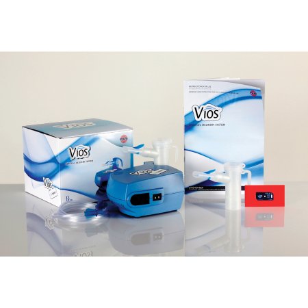 Vios LC Plus Compressor Nebulizer System Small Volume Medication Cup Adult / Pediatric Mouthpiece Delivery