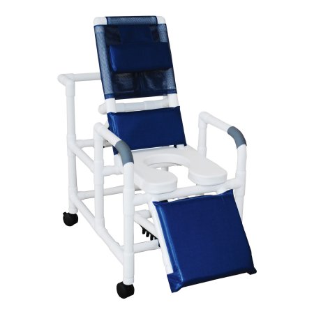 Shower Chair MJM International PVC Frame Reclining Backrest 325 lbs. Weight Capacity