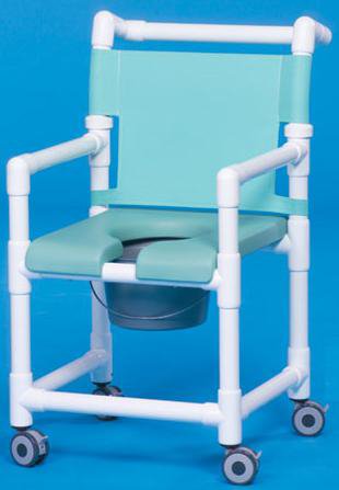 Commode / Shower Chair ipu Fixed Arms PVC