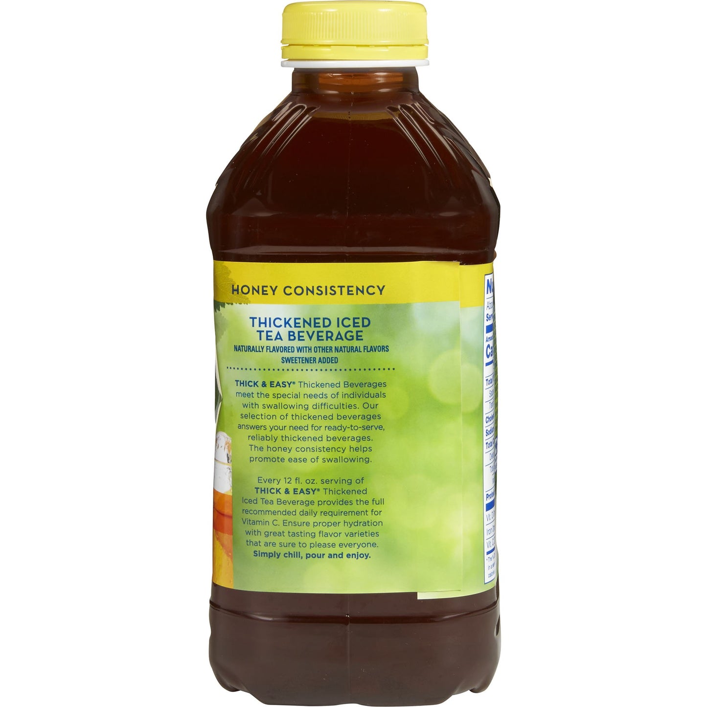 Thick & Easy Iced Tea Thickened Beverage 46 oz Bottle IDDSI Level 3 Moderately Thick