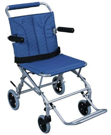 Transport Chair Super Light 18 Inch Seat Width Desk Length Arm Elevating Legrest Aluminum Frame