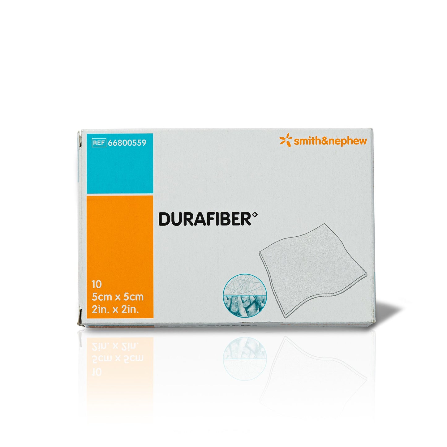 Durafiber Gelling Fiber Wound Dressing 2 x 2 Inch, Sterile – Square Pad