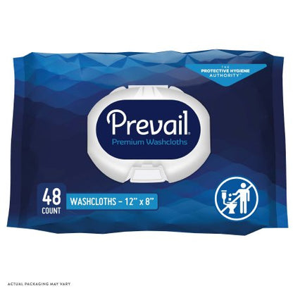 Personal Cleansing Wipe Prevail Soft Pack Scented 48 Count