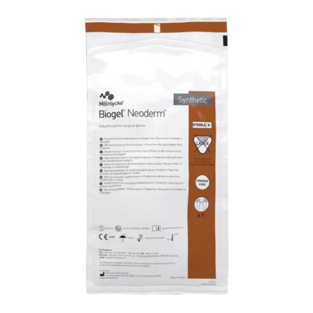 Surgical Glove Biogel NeoDerm Sterile Polyisoprene Standard Cuff Length Micro-Textured Light Brown Not Chemo Approved