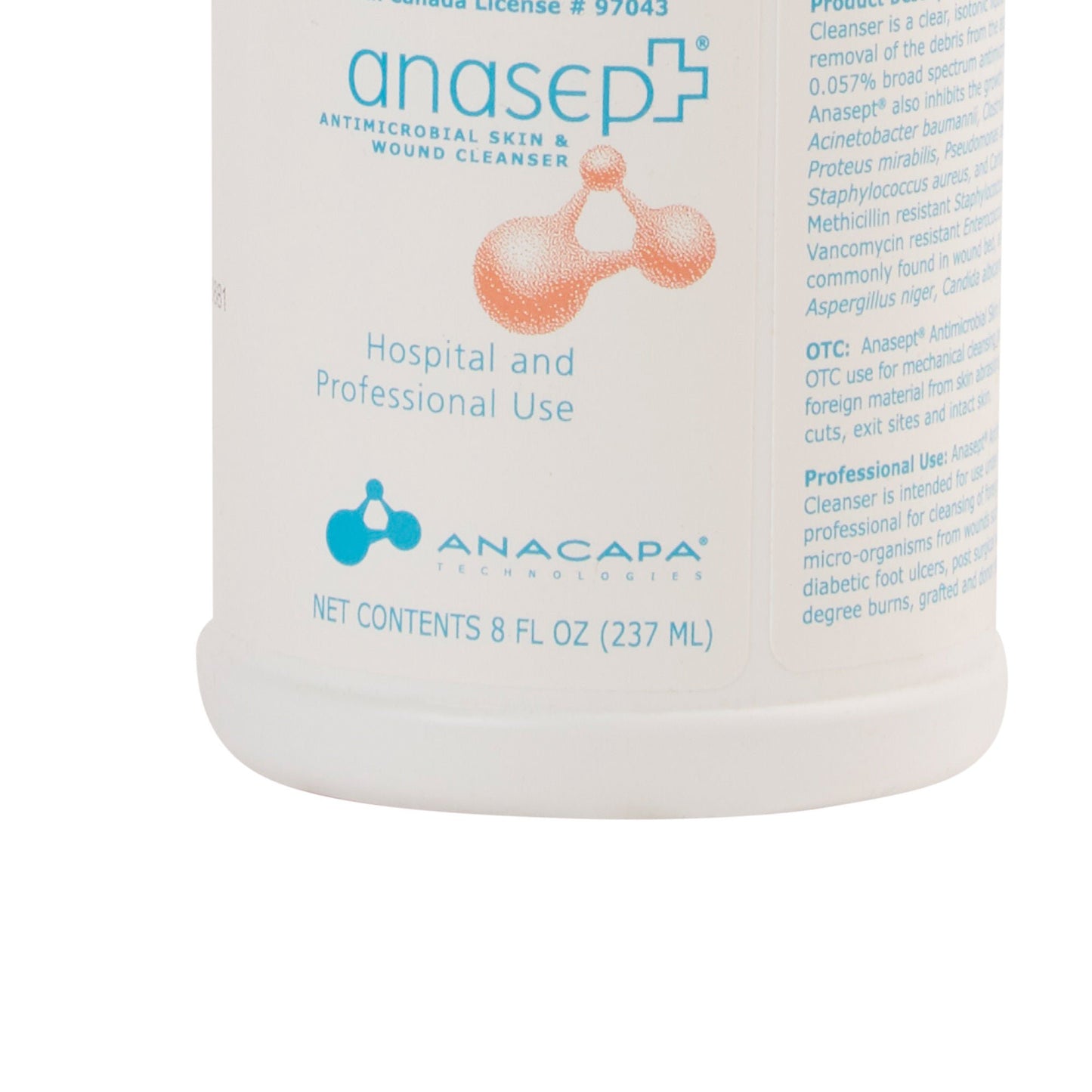 Anasept Antimicrobial Wound Cleanser 8 oz Pump Bottle NonSterile