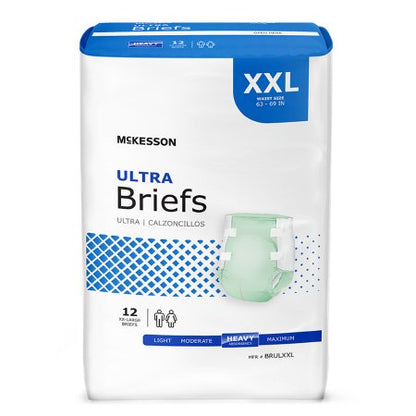 Unisex Adult Incontinence Brief McKesson Ultra Small Disposable Heavy Absorbency