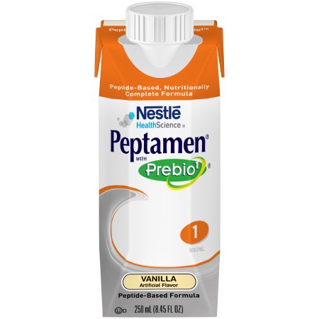 Oral Supplement Peptamen with Prebio 1 Vanilla Flavor Liquid 250 mL Carton