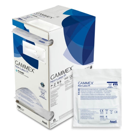 Surgical Glove GAMMEX Non-Latex PI Micro Sterile Polyisoprene Standard Cuff Length Micro-Textured White Chemo Tested