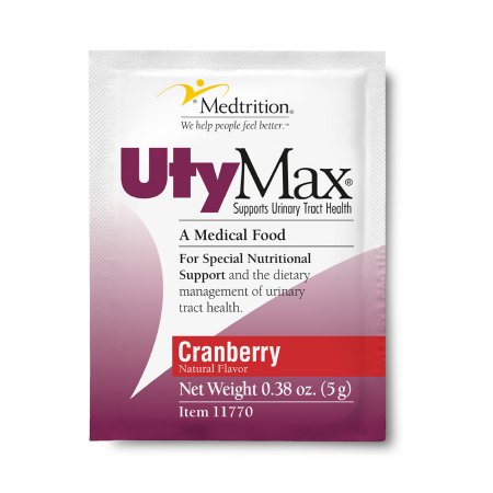 Oral Supplement UtyMax Cranberry Flavor Powder 5 Gram Individual Packet