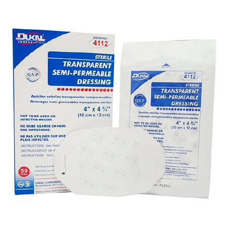 Transparent Film Dressing Dukal 4 X 4-3/4 Inch Frame Style Delivery Oval Sterile