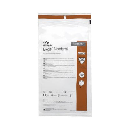 Surgical Glove Biogel NeoDerm Sterile Polyisoprene Standard Cuff Length Micro-Textured Light Brown Not Chemo Approved