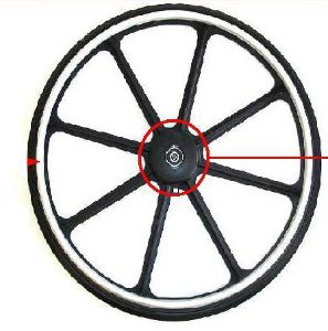 Wheelchair Standard Wheel For Sentra Reclining Wheelchair