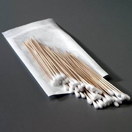 Swabstick Sklar Cotton Tip Wood Shaft 3 Inch Sterile 10 per Pack