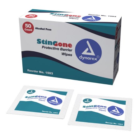 Skin Barrier Wipe StingGone 20% Strength Polyaminopropyl Biguanide Individual Packet NonSterile