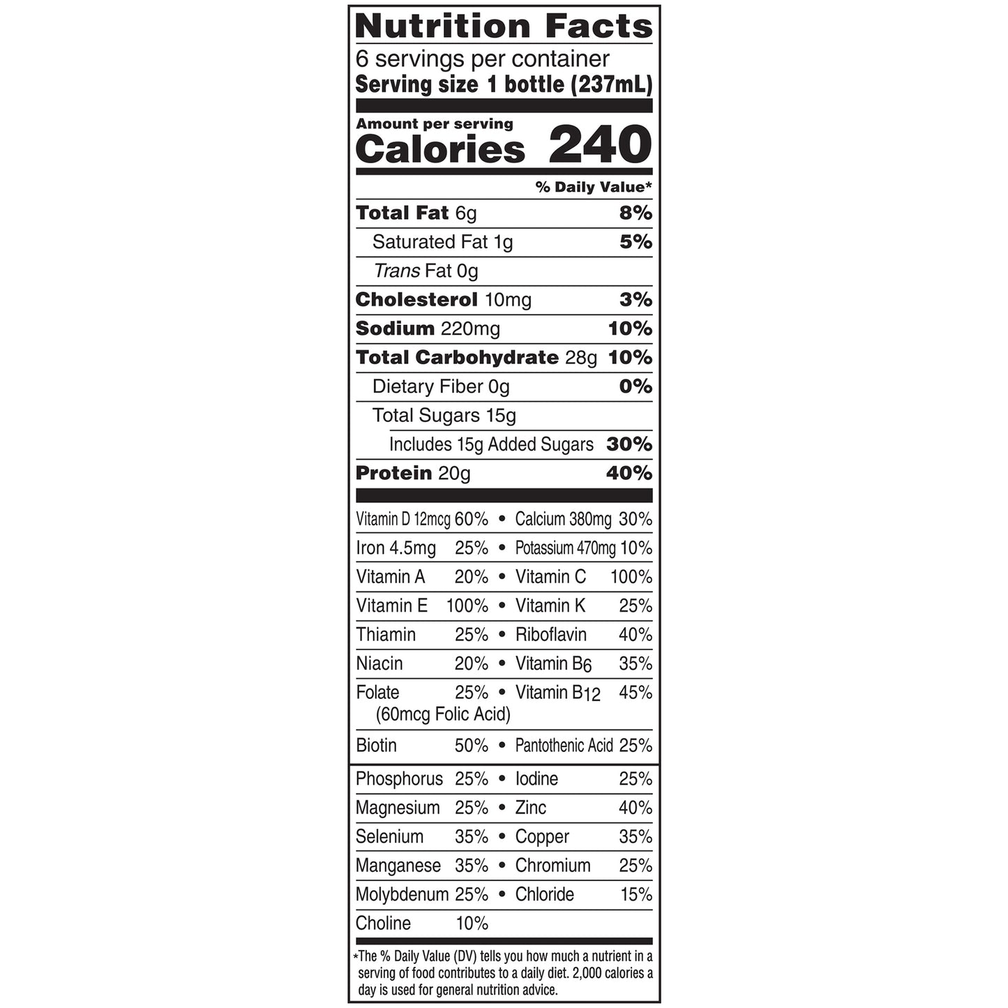 Boost High Protein Oral Nutritional Supplement Very Vanilla 8 oz Bottle