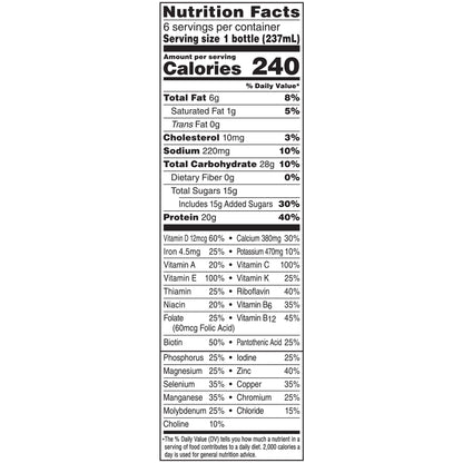 Boost High Protein Oral Nutritional Supplement Very Vanilla 8 oz Bottle