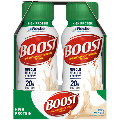 Boost High Protein Oral Nutritional Supplement Very Vanilla 8 oz Bottle