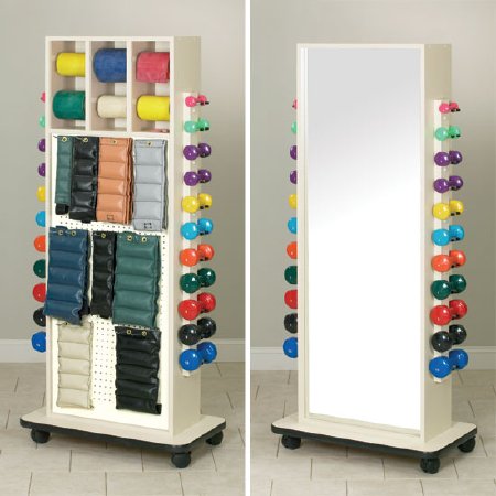 Mirrored Weight Rack MirrorRac 18 X 31-1/2 X 72 Inch