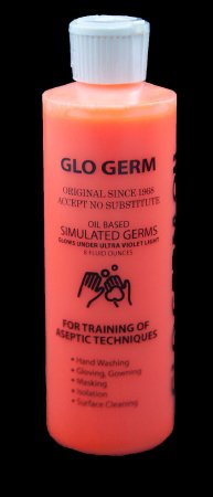 Germ Simulator Glo Germ 8 oz. Bottle Glo Germ Orange Powder / Mineral Oil - NonSterile