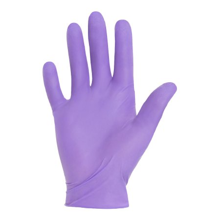 Exam Glove Purple Nitrile Bulk NonSterile Nitrile Standard Cuff Length Textured Fingertips Purple Not Rated