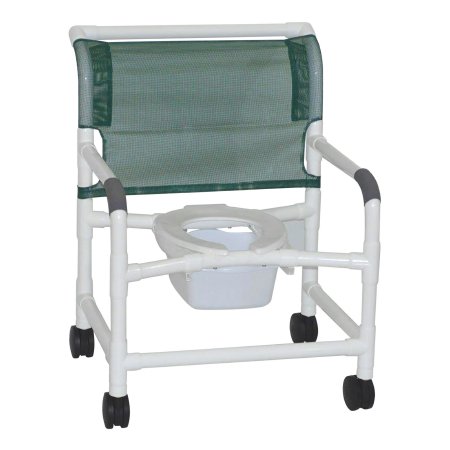 Shower Chair MJM International Fixed Arms PVC Frame Mesh