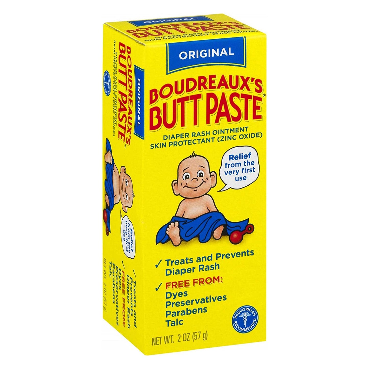 Diaper Rash Treatment Boudreaux's Butt Paste Tube Scented Cream