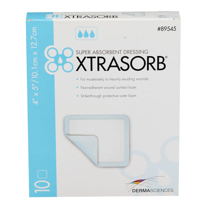 Xtrasorb Classic Super Absorbent Dressing 4 x 5 Inch With Border Sterile