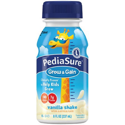 Pediatric Oral Supplement PediaSure Grow & Gain Shake Vanilla Flavor 8 oz. Bottle Liquid Calories