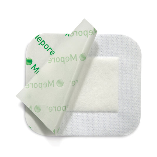 Mepore Composite Dressing 3-3/5 x 8 Inch Sterile Polyester Nonwoven with Border