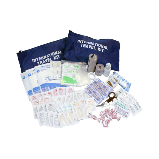 International Travel First Aid Kit – Poly Bag, Comprehensive Medical Essentials