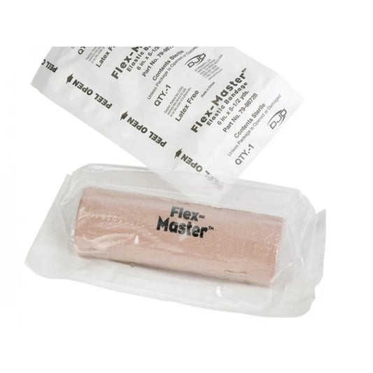 Flex-Master Sterile Elastic Bandage 6 Inch x 11 Yard Standard Compression with Clip Closure Double Length