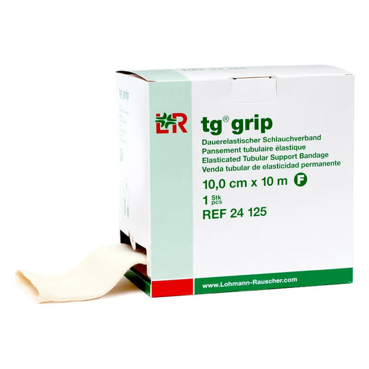 tg grip Elastic Tubular Support Bandage 4 Inch x 11 Yard Size F – X-Large Joint & Leg Compression Support