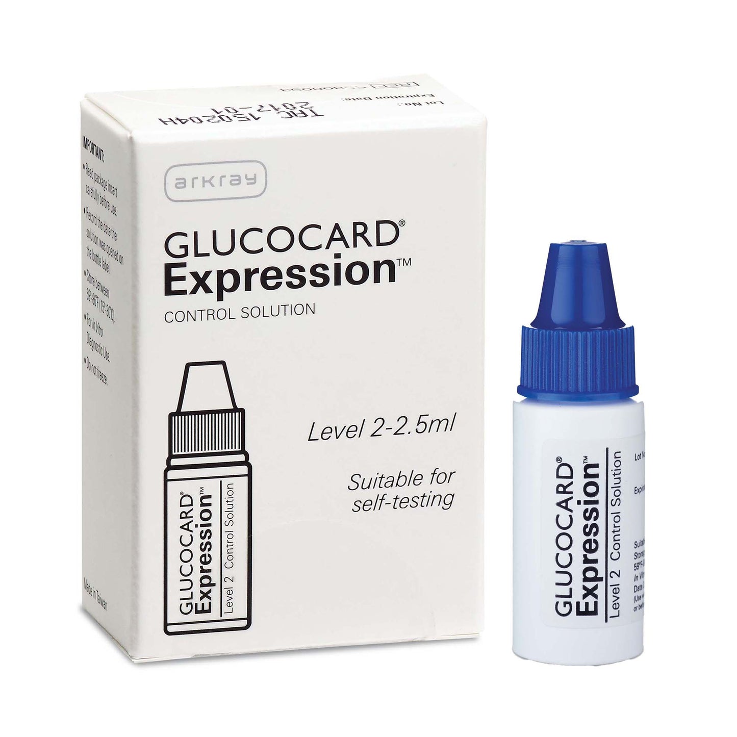 Diabetes Management Test Control Glucocard Expression Blood Glucose Level 2 1 X 2.5 mL