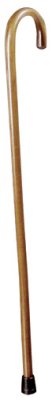 Round Handle Cane Lumex Wood 36 Inch Height Walnut