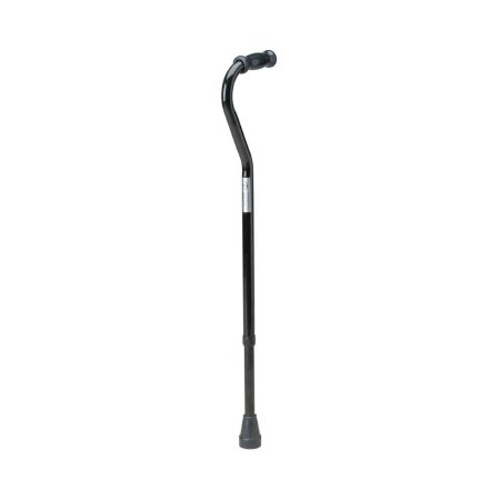 Offset Cane Medline Steel 29 to 38 Inch Height Black