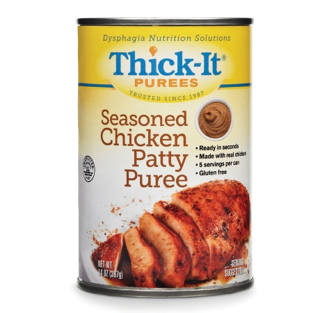 Thickened Food Thick-It 14 oz. Can Seasoned Chicken Patty Flavor Puree IDDSI Level 4 Extremely Thick/Pureed