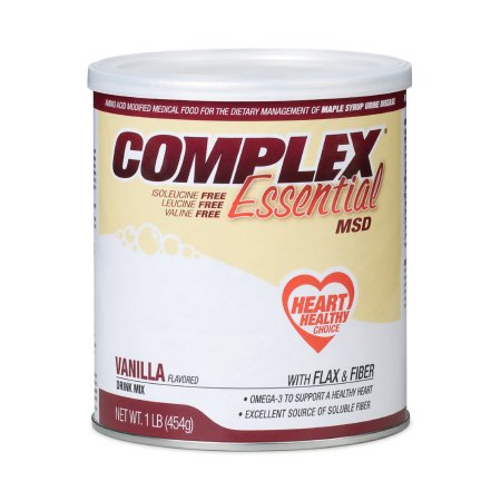 Oral Supplement Complex MSD Essential Vanilla Flavor Powder 16 oz. Can