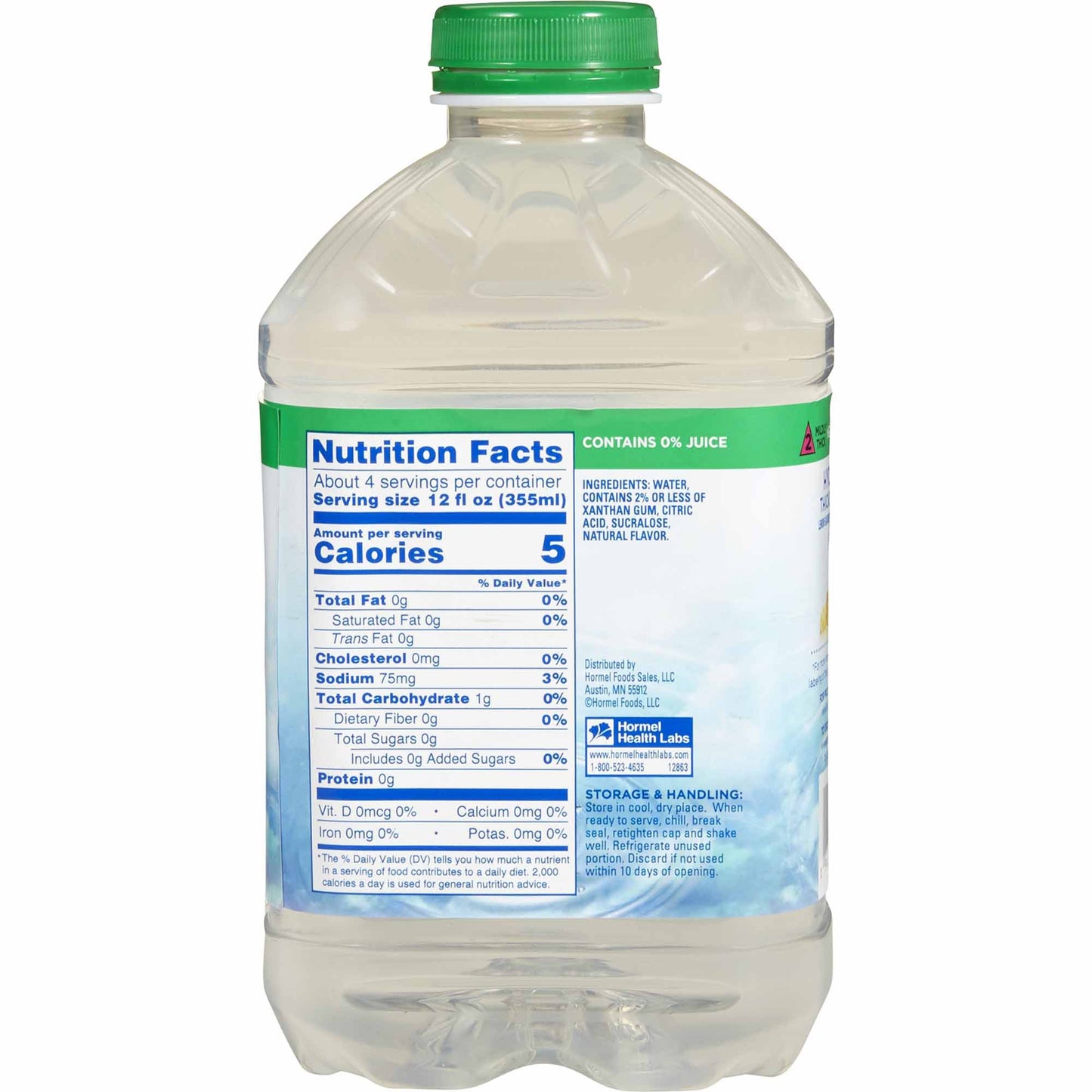Thick & Easy Hydrolyte Lemon Thickened Water 46 oz Bottle IDDSI Level 2 Mildly Thick