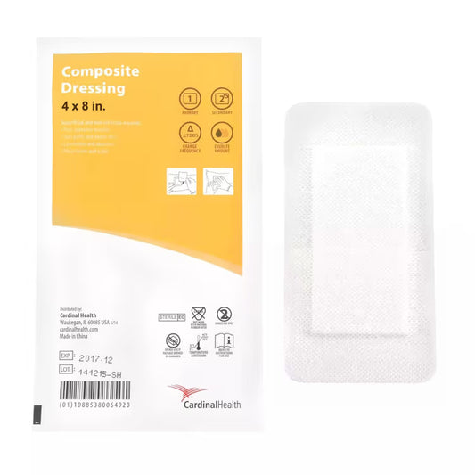 Cardinal Health Composite Dressing 4 x 8 Inch Sterile Rectangle Dressing