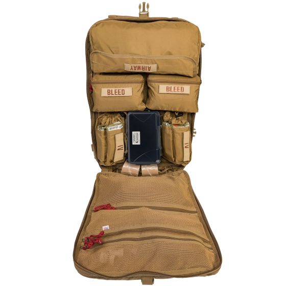 NAR-4 Aid Kit with Combat Gauze – Coyote Brown Tactical Trauma Kit