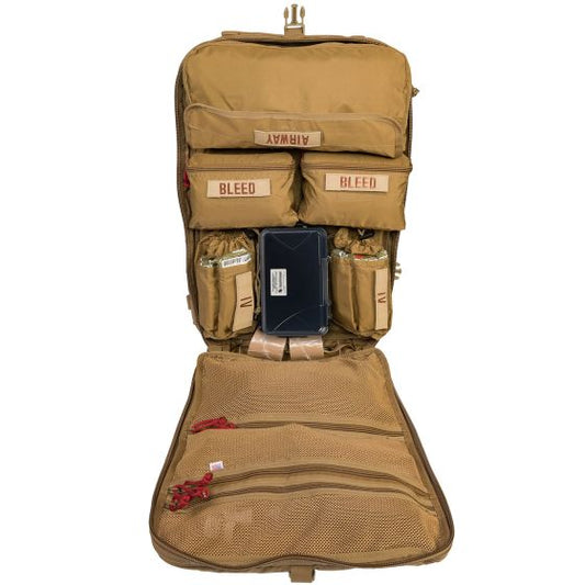 NAR-4 Aid Kit with Combat Gauze – Coyote Brown Tactical Trauma Kit