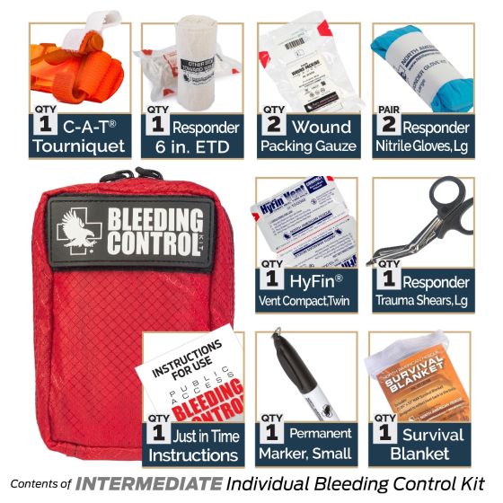 North American Rescue Basic Bleeding Control Kit – Public Access Emergency Bleeding Station