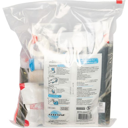 Class A Trauma and Resupply First Aid Kit with Tourniquet Portable Ziplock Bag