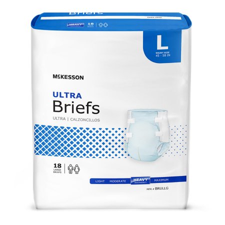 Unisex Adult Incontinence Brief McKesson Ultra Small Disposable Heavy Absorbency